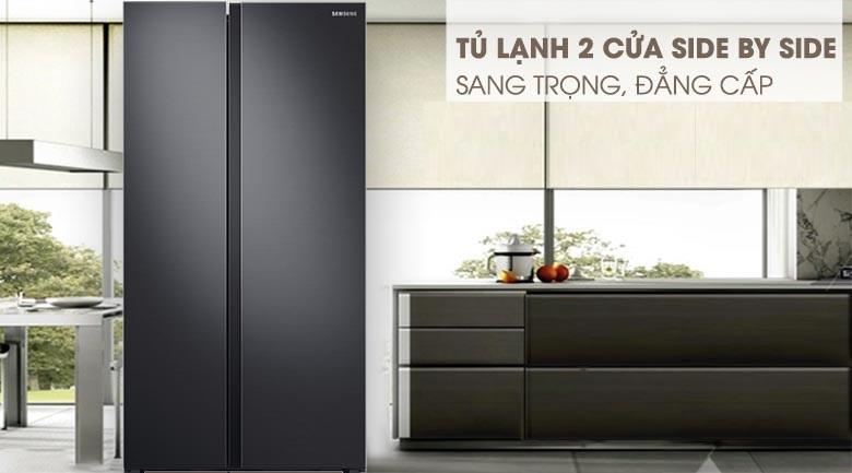 TỦ LẠNH SIDE BY SIDE 680L SAMSUNG RS62R5001B4/SV DIGITAL INVERTER