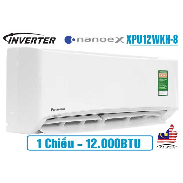 Điều hòa Panasonic NanoeX 12000BTU 1 chiều inverter XPU12WKH-8