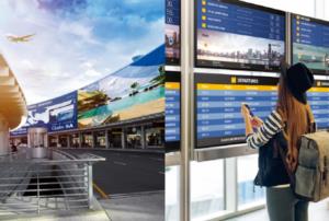 màn hình ghép dành cho sân bay