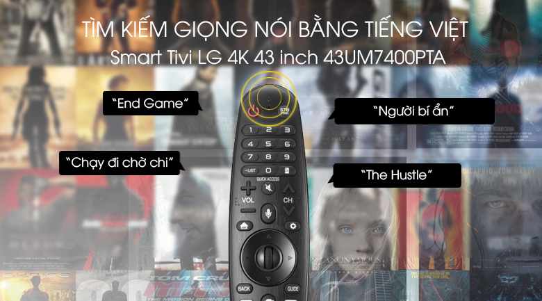 Smart Tivi LG 4K 43 inch 43UM7400PTA - Voice Search