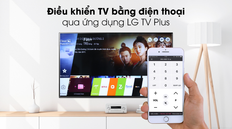 Điều khiển TV bằng điện thoại - Smart Tivi LG 4K 65 inch 65SM8100PTA Mẫu 2019