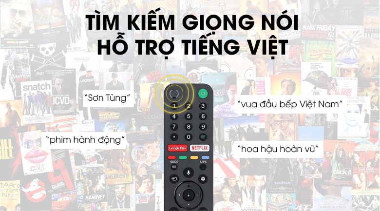 Android Tivi Sony 4K 55 inch KD-55X9500G - Tìm kiếm giọng nói bằng tiếng Việt