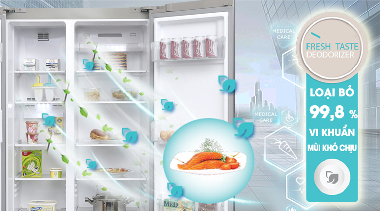 Hệ thống khử mùi Fresh Taste - Tủ lạnh Electrolux Inverter 541 lít ESE5301AG-VN