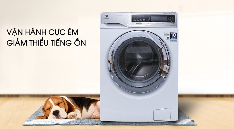 Vận hành cực êm giảm thiểu tiếng ồn - Máy giặt sấy Electrolux inverter 11 kg EWW14113