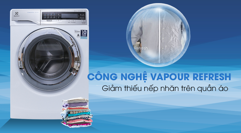 Tính năng Vapour Refresh - Máy giặt sấy Electrolux inverter 11 kg EWW14113