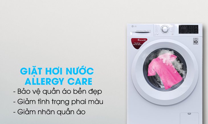 Giặt hơi nước - Máy giặt LG FC1475N5W2