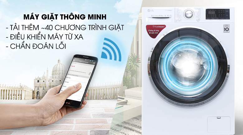 Máy giặt thông minh - Máy giặt LG Inverter 8.5 kg FC1485S2W
