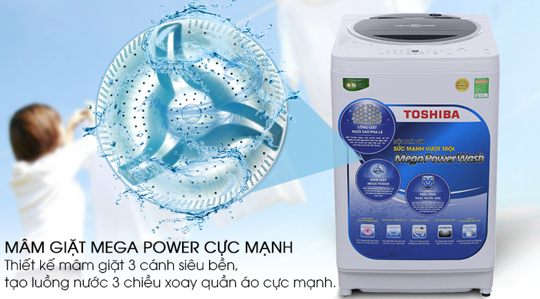 Mega Power - Máy giặt Toshiba 10.5 kg G1150GV (WK)